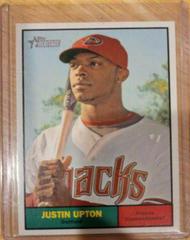 Justin Upton [Dice Game Back] Baseball Cards 2010 Topps Heritage Prices