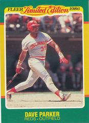 Dave Parker #33 Baseball Cards 1986 Fleer Limited Edition Prices