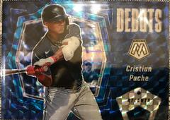 Cristian Pache [Reactive Blue] #PD2 Baseball Cards 2021 Panini Mosaic Debuts Prices