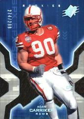 Adam Carriker [Silver Holofoil] #102 Football Cards 2007 Spx Prices