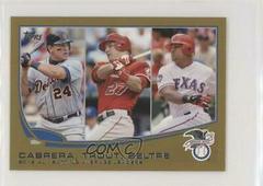 Adrian Beltre, Miguel Cabrera, Mike Trout [Mini] #294 Baseball Cards 2013 Topps Prices