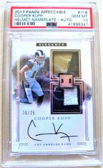 Cooper Kupp [Helmet, Nameplate Autograph] #118 Football Cards 2017 Panini Impeccable Prices
