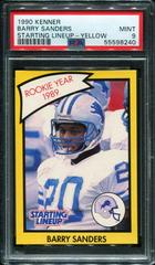 Barry Sanders [Yellow] Football Cards 1990 Kenner Starting Lineup Prices
