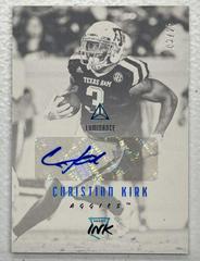 Christian Kirk [Platinum Blue] Football Cards 2018 Panini Luminance Rookie Ink Autographs Prices