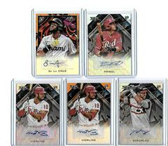 Bryan De La Cruz [Orange] Baseball Cards 2022 Topps Fire Autographs Prices