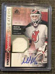 Martin Brodeur #IS-MB Hockey Cards 2021 SP Game Used Inked Sweaters Autograph Prices