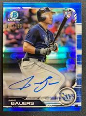 Jake Bauers [Blue Refractor] #CRA-JB Baseball Cards 2019 Bowman Chrome Rookie Autographs Prices