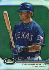 Josh Hamilton [Red Refractor] Baseball Cards 2012 Finest Prices