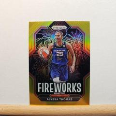 Alyssa Thomas [Gold] #11 Basketball Cards 2023 Panini Prizm WNBA Fireworks Prices