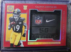 Calvin Austin III [Ruby] #SS-30 Football Cards 2022 Panini Encased Substantial Rookie Swatches Prices