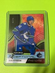 Elias Pettersson [Black] Hockey Cards 2021 Upper Deck Synergy Exceptional Phenoms Prices