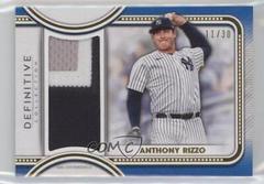 Anthony Rizzo [Blue] #DJR-AR Baseball Cards 2022 Topps Definitive Jumbo Relic Collection Prices