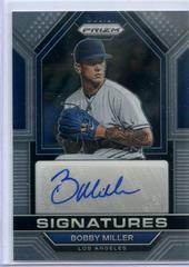 Bobby Miller #SIG-BM Baseball Cards 2023 Panini Prizm Signatures Prices