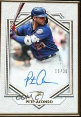 Pete Alonso Baseball Cards 2022 Topps Definitive Framed Autograph Collection Prices