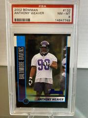 Anthony Weaver #132 Football Cards 2002 Bowman Prices