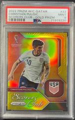 Christian Pulisic [Gold] #22 Soccer Cards 2022 Panini Prizm World Cup Scorers Club Prices