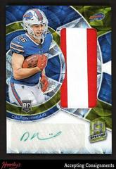 Dalton Kincaid [Green Neon] #17 Football Cards 2023 Panini Spectra Radiant Rookie Patch Signature Prices