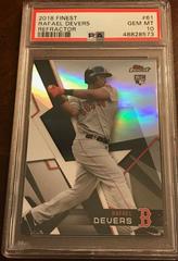 Rafael Devers [Red Refractor] Baseball Cards 2018 Topps Finest Prices