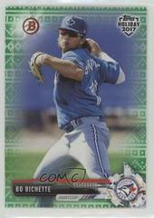 Bo Bichette [Green Holiday Sweater] Baseball Cards 2017 Topps Holiday Bowman Prices