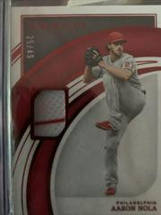 Aaron Nola [Red] #60 Baseball Cards 2022 Panini Immaculate Prices