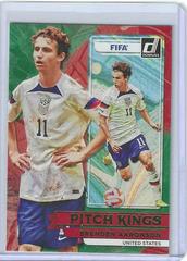 Brenden Aaronson [Green] #24 Soccer Cards 2022 Panini Donruss Pitch Kings Prices