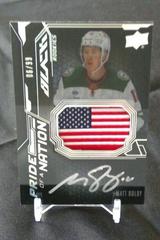 Matt Boldy [Patch] #BO Hockey Cards 2022 SPx Rookie Autographs Prices