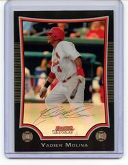 Yadier Molina [Refractor] #187 Baseball Cards 2009 Bowman Chrome Prices