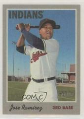 Jose Ramirez Baseball Cards 2019 Topps Heritage 1970 Cloth Stickers Prices