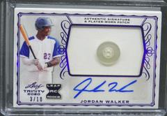 Jordan Walker [Purple] #PA-JW1 Baseball Cards 2020 Leaf Trinity Patch Autographs Prices