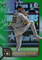 Aaron Ashby [Green] #33 Baseball Cards 2022 Bowman Chrome Prices