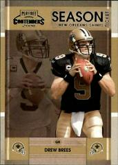 Drew Brees #61 Football Cards 2008 Playoff Contenders Prices