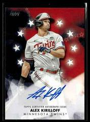 Alex Kirilloff #BSA-AK Baseball Cards 2024 Topps Baseball Stars Autograph Prices
