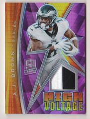 A. J. Brown [Neon Pink] #HV-AJB Football Cards 2022 Panini Spectra High Voltage Prices