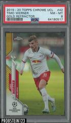 Timo Werner [Gold Refractor] #42 Soccer Cards 2019 Topps Chrome UEFA Champions League Prices