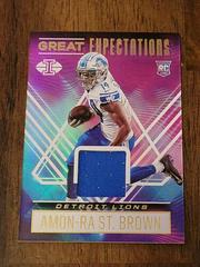 Amon Ra St. Brown #GE-AST Football Cards 2021 Panini Illusions Great Expectations Prices