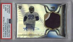 Aaron Donald [Purple Refractor] Football Cards 2014 Topps Platinum Autograph Rookie Patch Prices