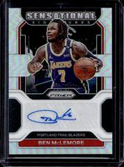 Ben McLemore [Silver Prizm] #SS-BMC Basketball Cards 2021 Panini Prizm Sensational Signatures Prices