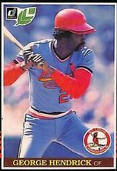 George Hendrick Baseball Cards 1985 Leaf Prices