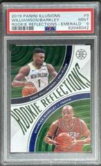 Zion Williamson, Charles Barkley [Emerald] #9 Basketball Cards 2019 Panini Illusions Rookie Reflections Prices