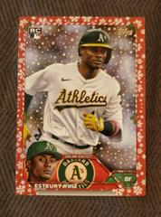 Esteury Ruiz [Red] #H15 Baseball Cards 2023 Topps Holiday Prices