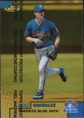 Alex Gonzalez [Gold Refractor] #71 Baseball Cards 1999 Finest Prices