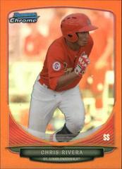 Chris Rivera [Green Refractor] #187 Baseball Cards 2013 Bowman Chrome Mini Prices