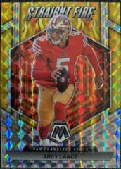 Trey Lance [Gold] #SF-TL Football Cards 2023 Panini Mosaic Straight Fire Prices
