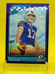 Josh Allen [Purple] Football Cards 2018 Donruss Optic Prices