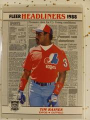 Tim Raines Baseball Cards 1988 Fleer Headliners Prices