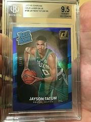 Jayson Tatum [Holo Blue Laser] Basketball Cards 2017 Panini Donruss Prices