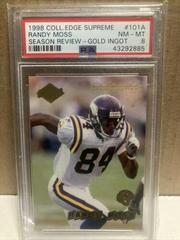 Randy Moss [Gold Ingot] Football Cards 1998 Collector's Edge Supreme Season Review Prices