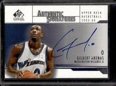 Gilbert Arenas #AS-GA Basketball Cards 2003 SP Signature Authentic Signature Prices