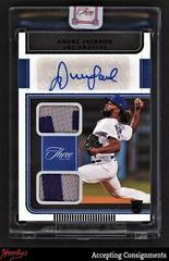 Andre Jackson [Black] #RDJA-AJ Baseball Cards 2022 Panini Three and Two Rookie Dual Jersey Autographs Prices