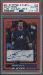 Lionel Messi [Red] #A-LM Soccer Cards 2021 Topps Merlin Chrome UEFA Autographs Prices